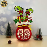 Santa Sack - 3D Christmas Gift Bag Lantern File - Cricut File 0 - LightBoxGoodMan