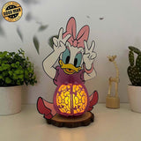 Daisy - Daisy Duck 3D Papercut Lantern File - Cricut File 1 - LightBoxGoodMan