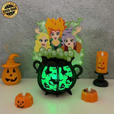 Hocus Pocus - Halloween Themed 3D Lantern File - Cricut File 1 - LightBoxGoodMan