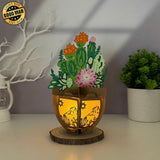 Succulent Pot - 3D Christmas Lantern File - Cricut File 1 - LightBoxGoodMan