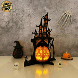 Haunted House - Halloween Themed 3D Lantern File - Cricut File 2 - LightBoxGoodMan