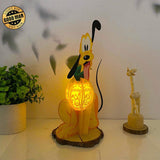 Pluto - Pluto Dog 3D Papercut Lantern File - Cricut File 1 - LightBoxGoodMan