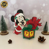 Minnie Xmas - 3D Christmas Lantern File - Cricut File 1 - LightBoxGoodMan