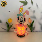 Minnie Easter - Easter Disney Mouse 3D Lantern File - Cricut File - LightBoxGoodMan