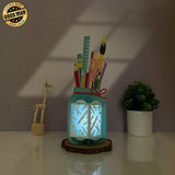 Tools Jar - School Themed 3D Papercut Lantern File - Cricut File 1 - LightBoxGoodMan