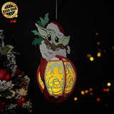 Baby Yoda Xmas - 3D Christmas Lantern File - Cricut File 1 - LightBoxGoodMan