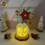 Christmas Vase 2 - 3D Flower Vase Lantern File - Cricut File 2 - LightBoxGoodMan