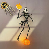 Jack Skellington - Halloween Themed 3D Lantern File - Cricut File Nightmare Lantern 3 - LightBoxGoodMan