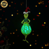 The Grinch - 3D Christmas Lantern File - Cricut File 2 - LightBoxGoodMan