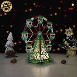 Ferris Wheel - 3D Christmas Lantern File - Cricut File 1 - LightBoxGoodMan