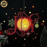 JOY - 3D Christmas Lantern File - Cricut File - LightBoxGoodMan