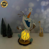 Olaf - Frozen Themed 3D Christmas Lantern File - Cricut File 1 - LightBoxGoodMan