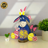 Easter Eeyore - Winnie The Pooh Themed Easter 3D Lantern File - Cricut File - LightBoxGoodMan