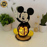 Mickey - Mickey Mouse 3D Papercut Lantern File - Cricut File 1 - LightBoxGoodMan