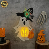 Lovely Ghost - 3D Ghost Lantern File - Cricut File 1 - LightBoxGoodMan