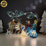 Frozen - Frozen Themed 3D Christmas Lantern File - Cricut File 1 - LightBoxGoodMan