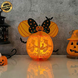 Minnie - Halloween Themed 3D Disney Mouse Lantern File - Cricut File 1 - LightBoxGoodMan