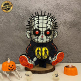 Pinhead - Halloween Themed 3D Lantern File - Cricut File 1 - LightBoxGoodMan