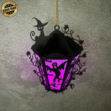 Flying Ghost - 3D Halloween Vintage Lantern File - Cricut File 1 - LightBoxGoodMan