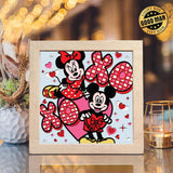 Valentine Mouse Couple – Paper Cut Light Box File - Cricut File - 8x8" - LightBoxGoodMan