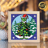 The Grinch 3 – Paper Cut Light Box File - Cricut File - 8x8" - LightBoxGoodMan