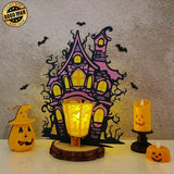 Haunted House - Halloween Themed 3D Lantern File - Cricut File 3 - LightBoxGoodMan