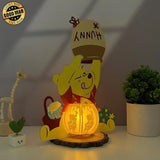 Pooh - Winnie The Pooh Themed 3D Pooh Lantern File - Cricut File 1 - LightBoxGoodMan