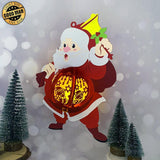 Santa - 3D Christmas Lantern File - Cricut File 1 - LightBoxGoodMan