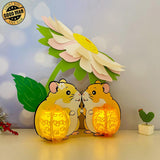 Guinea Pig Couple - 3D Love Lantern File - Cricut File - LightBoxGoodMan