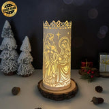 Nativity - 3D Cylinder Papercut Lantern File - Cricut File 1 - LightBoxGoodMan