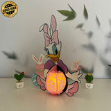 Daisy Easter - Easter Daisy Duck 3D Lantern File - Cricut File 1 - LightBoxGoodMan