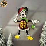 Minnie Xmas Hanging - 3D Christmas Lantern File - Cricut File 1 - LightBoxGoodMan