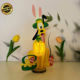 Easter Pluto - Easter Pluto Dog 3D Lantern File - Cricut File 1 - LightBoxGoodMan