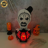 Terrifier - Halloween Themed 3D Lantern File - Cricut File 1 - LightBoxGoodMan