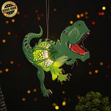 Dinosaurs - 3D Dinosaurs Lantern File - 7.7x9" - Cricut File - LightBoxGoodMan