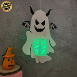 Cunning Ghost - 3D Ghost Lantern File - Cricut File 3 - LightBoxGoodMan