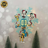 Snowflake Disney - 3D Christmas Lantern File - Cricut File 4 - LightBoxGoodMan