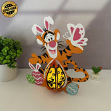 Tigger Easter - Winnie The Pooh Themed Easter 3D Lantern File - Cricut File - LightBoxGoodMan