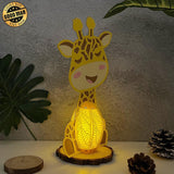 Giraffe - 3D Giraffe Lantern File - 11.4x6.6" - Cricut File - LightBoxGoodMan