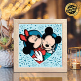 Mouse Kiss – Paper Cut Light Box File - Cricut File - 8x8" - LightBoxGoodMan