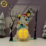 Polar Bear - 3D Christmas Lantern File - Cricut File 1 - LightBoxGoodMan