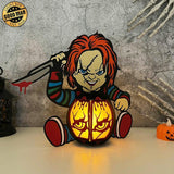 Chucky - Halloween Themed 3D Lantern File - Cricut File 1 - LightBoxGoodMan