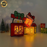 Gift - 3D Christmas Lantern File - Cricut File 1 - LightBoxGoodMan