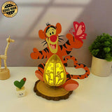 Tigger - Winnie The Pooh Themed 3D Tigger Lantern File - Cricut File 1 - LightBoxGoodMan