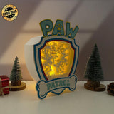 Paw Patrol -  Paw Patrol Papercut Lightbox File - Cricut File 1 - LightBoxGoodMan