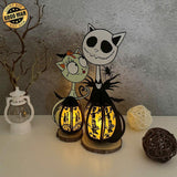 Cat Nightmare - Halloween Themed 3D Lantern File - Cricut File 1 - LightBoxGoodMan