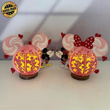 Mouse Couple - 3D Love Lantern File - Cricut File 1 - LightBoxGoodMan