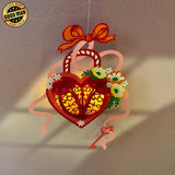 Love Locks - 3D Love Lantern File - Cricut File 1 - LightBoxGoodMan