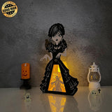 Wednesday - Halloween Papercut Lightbox File - Cricut File 1 - LightBoxGoodMan