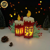 Jesus - 3D Christmas Candles Lantern File - Cricut File 1 - LightBoxGoodMan